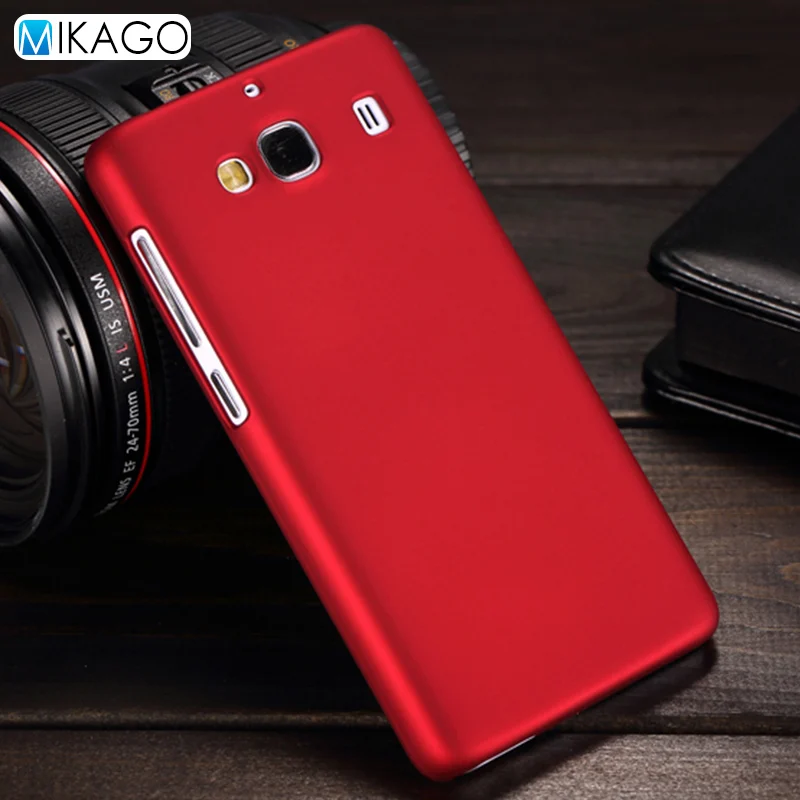 Матовый пластиковый чехол 4.7для Xiaomi Redmi 2 Чехол для Xiaomi Redmi Hongmi 2 2A Redmi2 Pro Prime чехол-лента на заднюю панель - Цвет: red