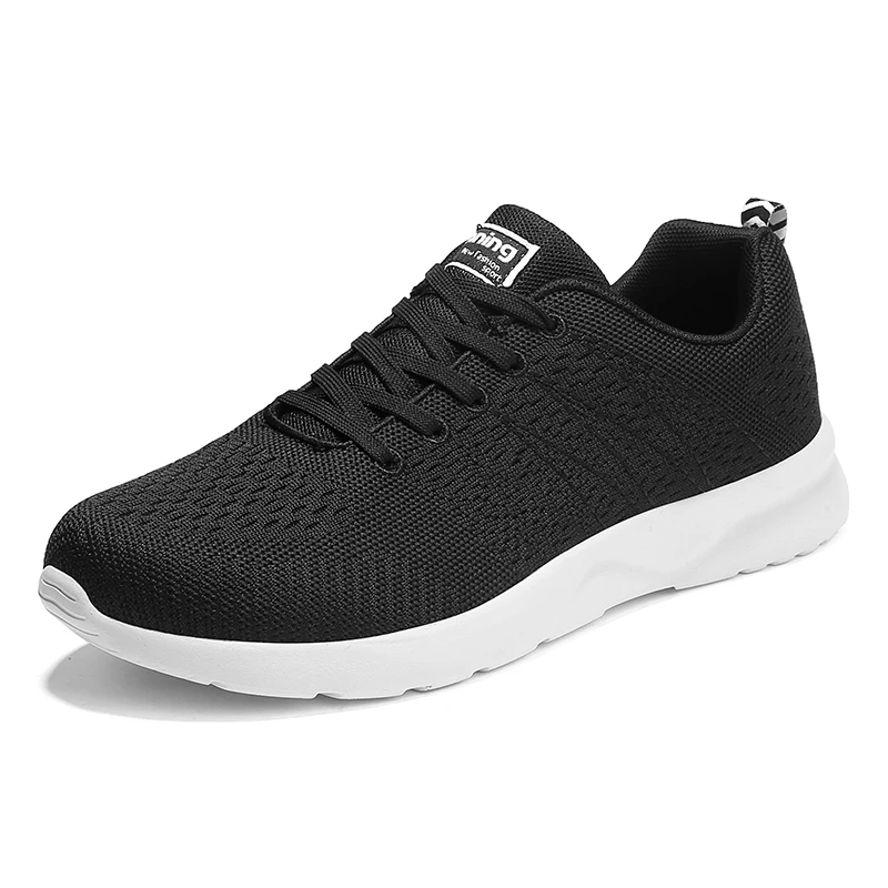 Black Woman sneakers Новейшая модель; женские кроссовки с дышащей сеткой; Черная Женская обувь; Легкая спортивная обувь для тренировок на открытом воздухе; chaussures femme; A65 - Цвет: Black Woman sneakers
