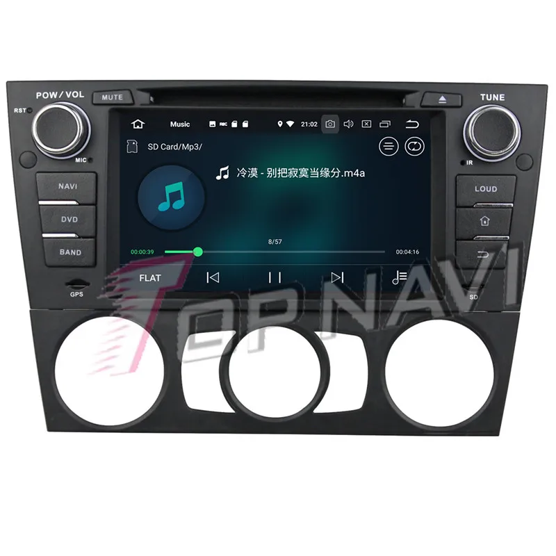 Автомобильный DVD-проигрыватель Topnavi Android 9 0 медиацентр для BMW E90/E91/E92/E93 2005-2011 один din