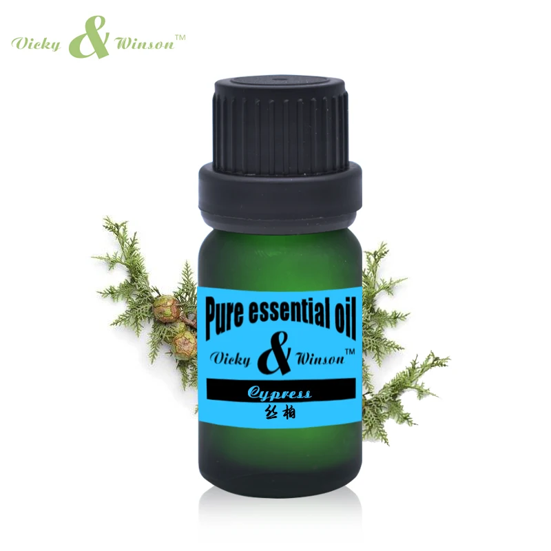 

Vicky&winson Cypress essential oil 10ml pure natural Cypress oils Keep skin moisture Relieve muscle spasm appease VWDF41