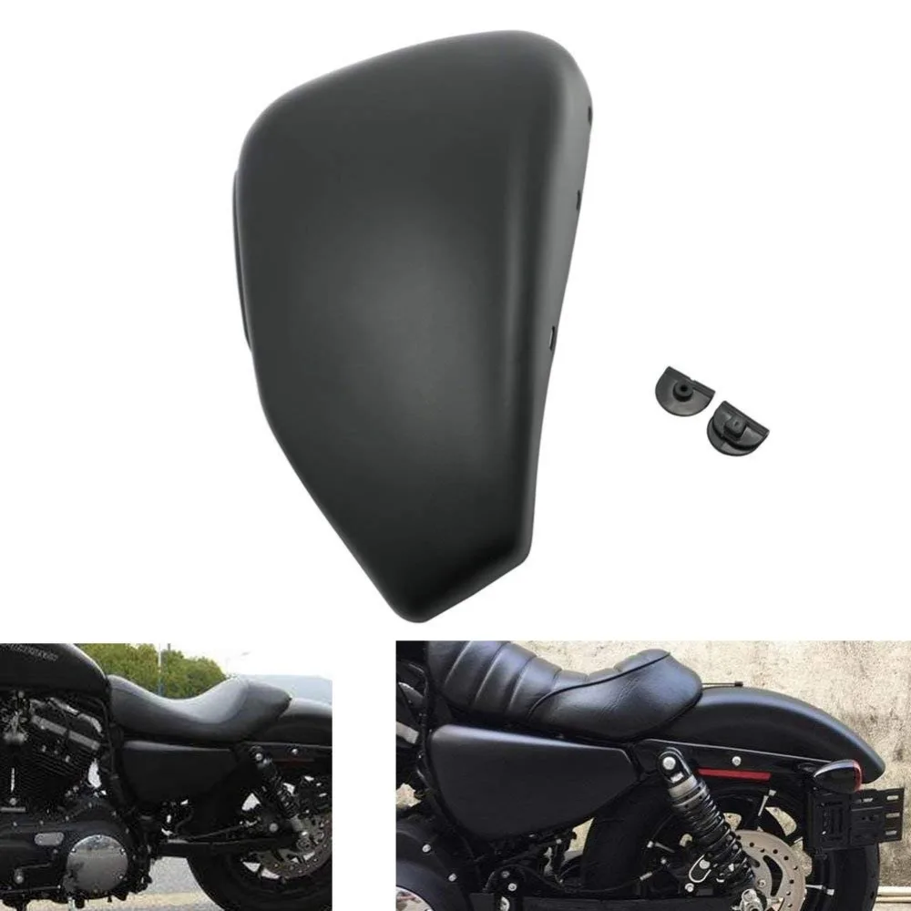 Чехол для аккумулятора Harley Sportster XL 883 1200 2004 2005 2006 2007 2008 09 13 матовый черный с левой