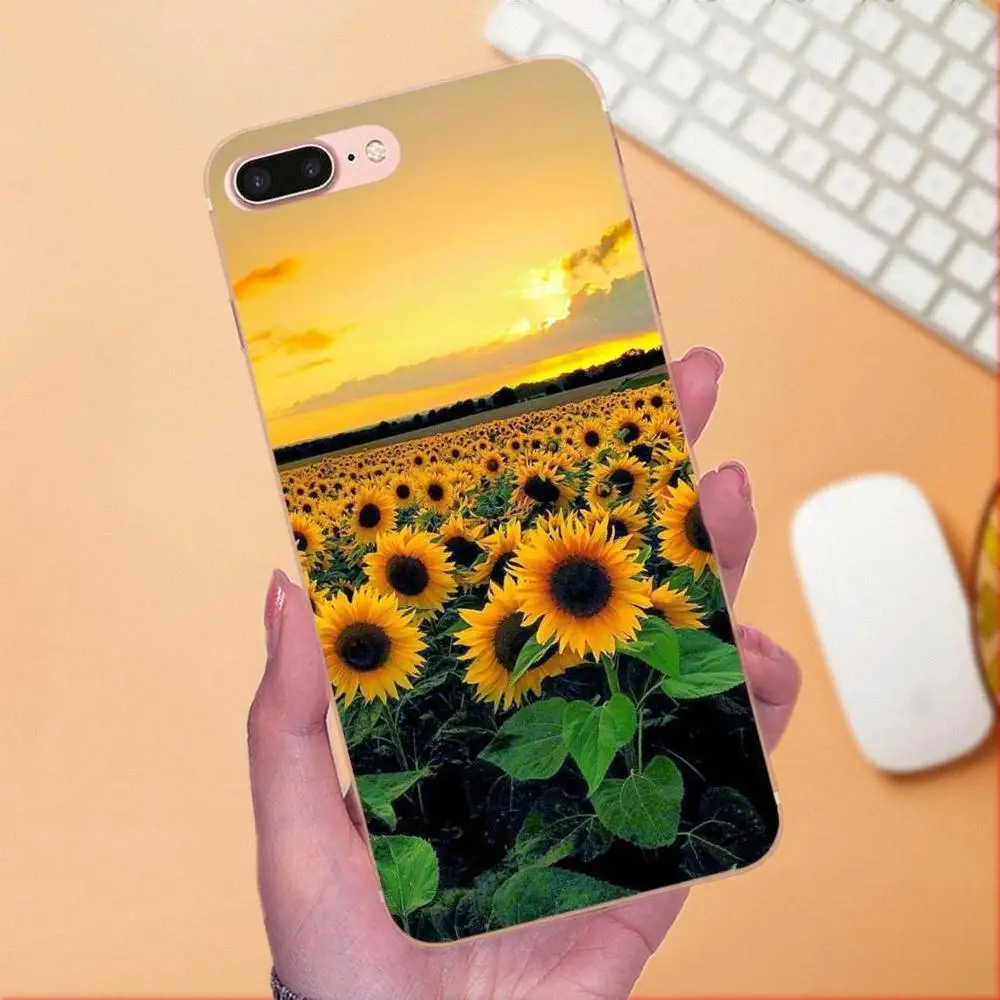 Painted Cover Colourful Style Phone Case Beautiful Flower Sunflower For Xiaomi Redmi Note 2 3 3S 4 4A 4X 5 5A 6 6A Pro Plus | Мобильные