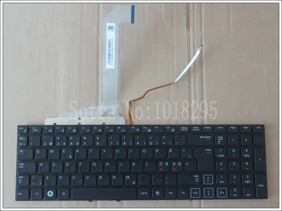 Новая Скандинавская клавиатура NE для ноутбука Samsung RF712 RF710 RF711 RF730 черная с