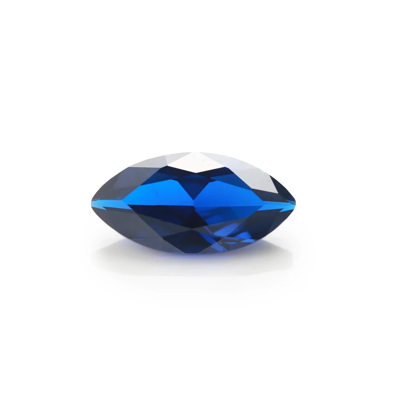 50 шт. синтетические синие камни в форме маркиза 2x4 ~ 8x16 мм 112 #|stones for jewelry|loose beadsbeads blue
