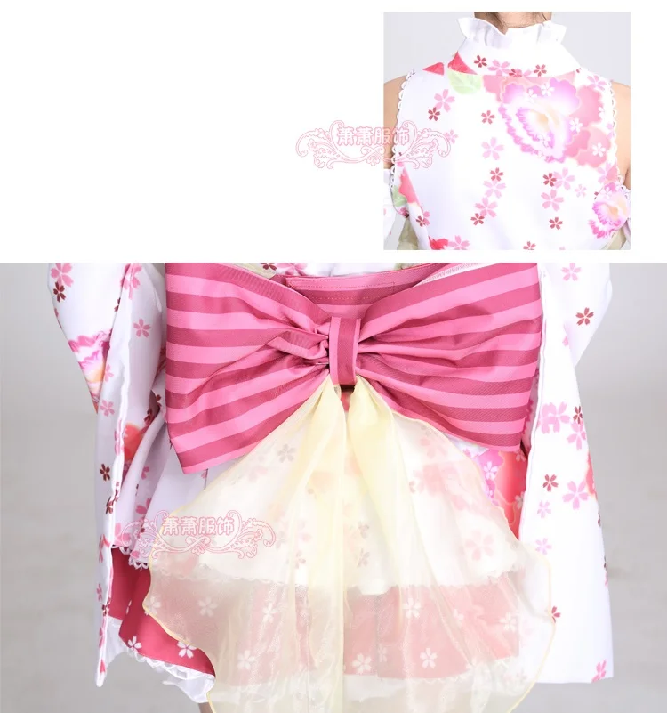 Новый LoveLive! Нико Ядзава косплей костюм юката кимоно платье униформа наряд