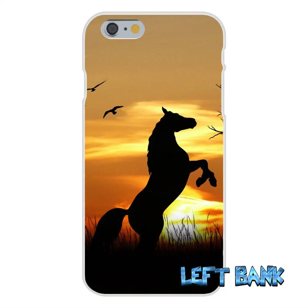 Beautiful Horses in Sunset Wallpaper Slim Silicone Phone Case For Samsung Galaxy S3 S4 S5 MINI S6 S7 edge S8 Plus Note 2 3 4 5 | Мобильные