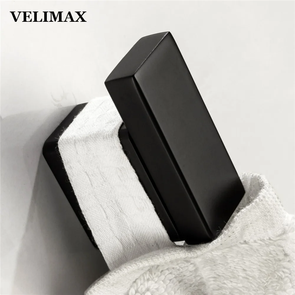 VELIMAX SUS304 Нержавеющая сталь Полотенца крючок одинарный настенный современные для