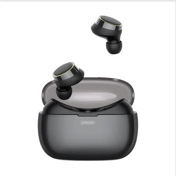 Joyroom T05 мини Двойные беспроводные Bluetooth наушники водонепроницаемые спортивные наушники-вкладыши Bluetooth наушники для ios android - Цвет: Black