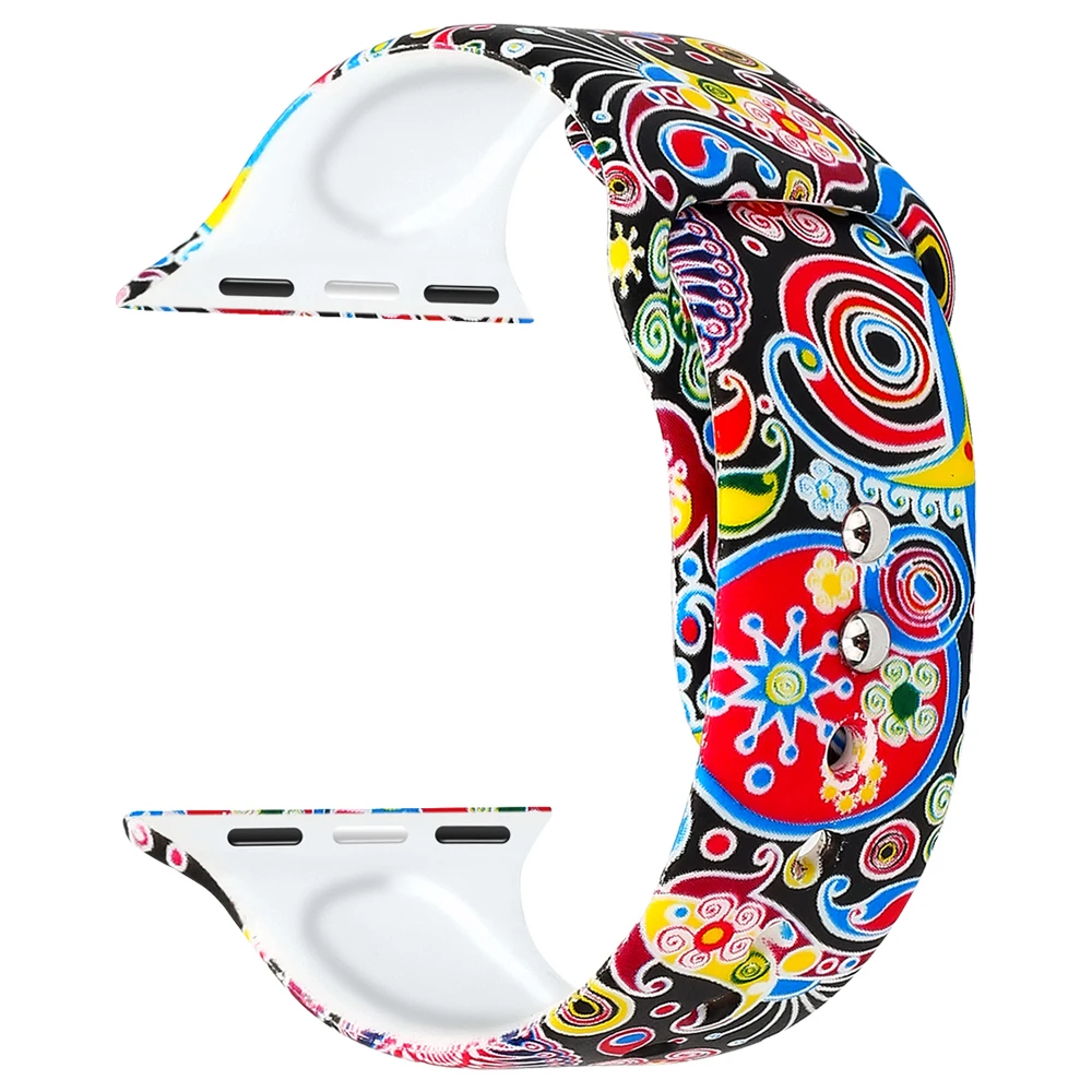 Ремешок для apple watch band correa apple watch 4 3 38 мм 42 мм iwatch band 44 мм 40 мм спортивный силиконовый браслет ремень reloj аксессуары