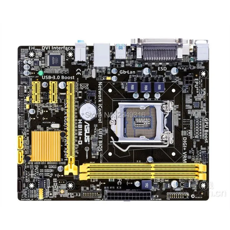 Для ASUS H81M D оригинальная материнская плата разъем LGA 1150 DDR3 H81 SATA3 USB3.0 рабочего