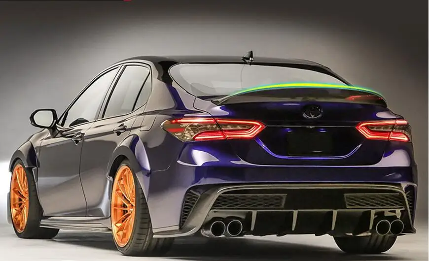JINGHANG Carbon Fiber Car Rear Wing Trunk Lip Spoilers Fits For Toyota Camry 2018 | Автомобили и мотоциклы