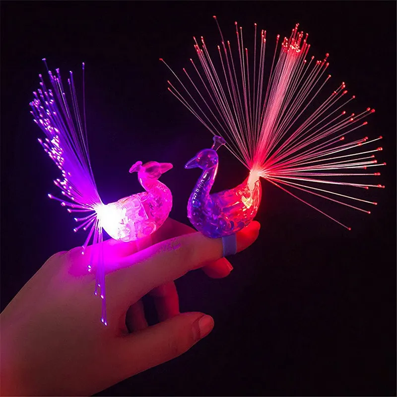 1 шт. со смешными героями из мультфильмов Павлин пальчиковая лампа игрушки для