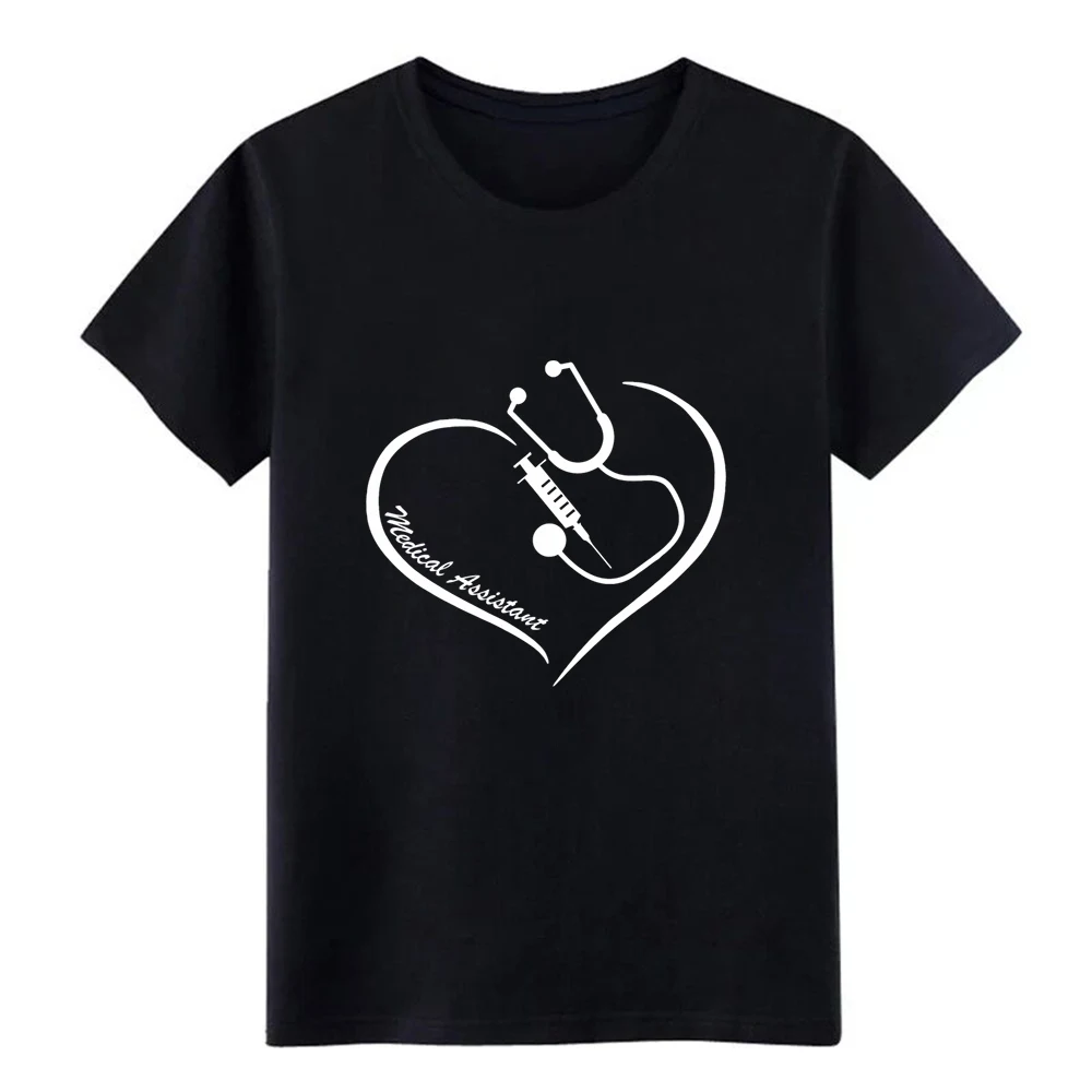 Медицинская ассистент nt медицинская s медика футболка дизайн хлопок Круглый