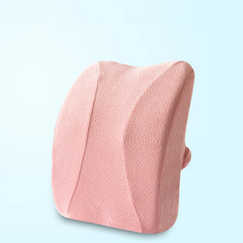 Pink Memory cotton 1 шт. Новая удобная Ортопедическая подушка для сиденья из пены с эффектом памяти, поясная подушка для спины, набор для домашнего офиса, подушка для ухода за здоровьем - Цвет: Pink Memory cotton
