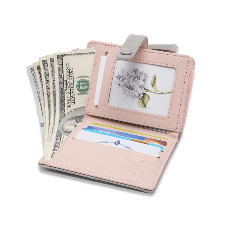 Женские короткие кошельки Prettyzys кошелек из искусственной кожи с отделением для