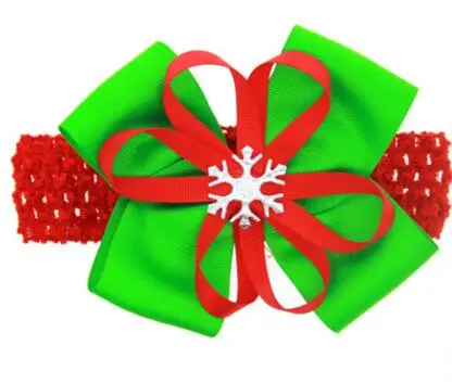 2017 новый Рождество Новый Ребенок Цветочные Печатный Топ Узел Повязка для Волос