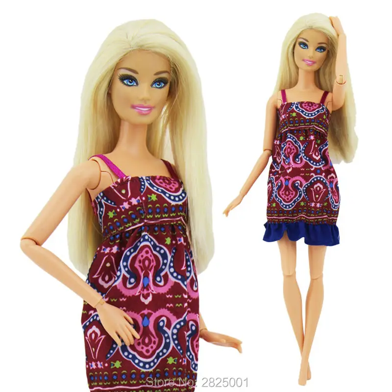 Летняя мода платье в богемном стиле подтяжки юбка на бретельках одежда кукольный