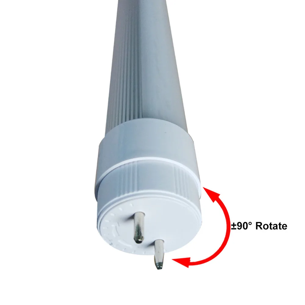 DC12V 18 дюймов T8 LED трубка поворотный конец крышки 7 Вт молочный чехол идеально