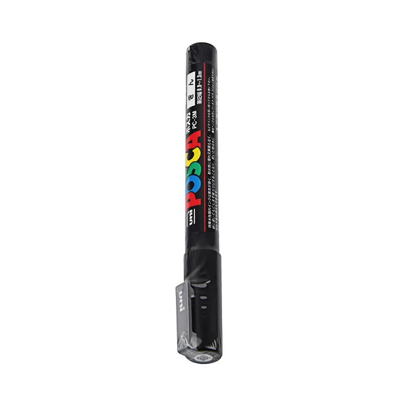 Silver PC-3M Uni Posca PC-3M 0,9-1,3 мм Краска Маркер ручка граффити на водной основе цветные маркеры перманентные маркер-краски канцелярские принадлежности - Цвет: Silver PC-3M