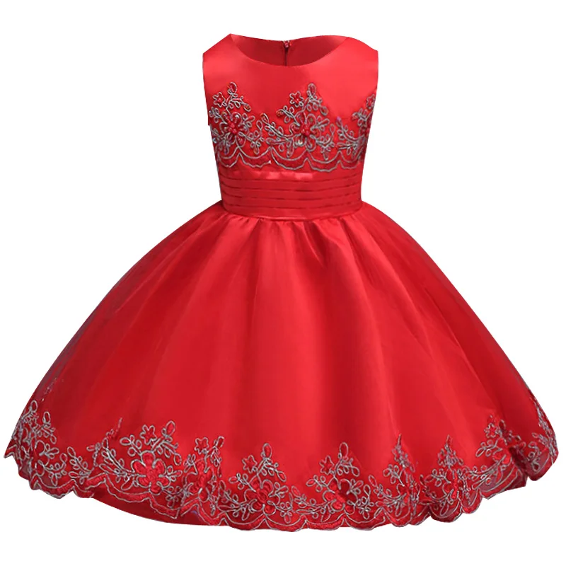 Коллекция 2018 года Детские платья для девочек свадебное платье Элегантная