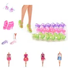 Один комплект платье для куклы модная Униформа классная одежда обувь на высоком каблуке для куклы Барби аксессуары для девочек подарок игрушки