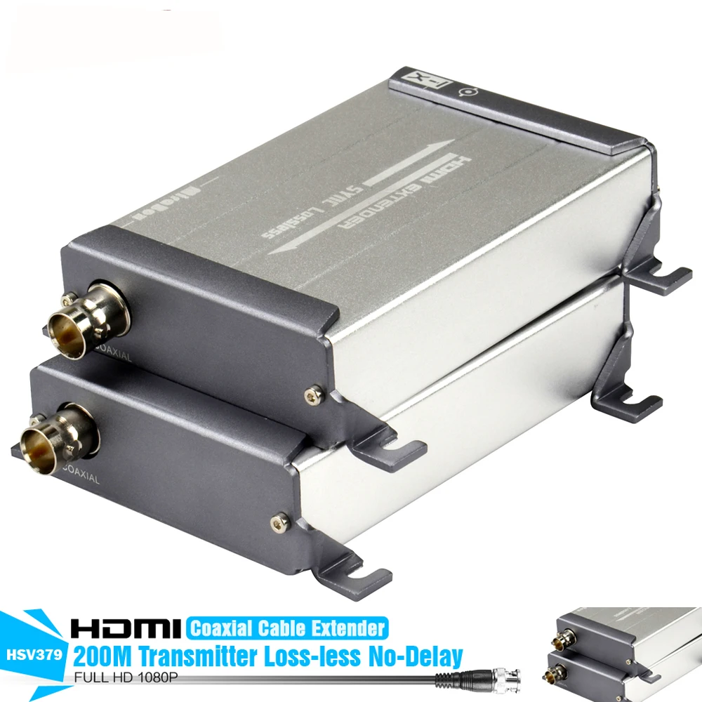 YUMQUA HDMI удлинитель 1080P 200 м без потерь задержки кабель RG59/RG 6U BNC коаксиальный для DVR