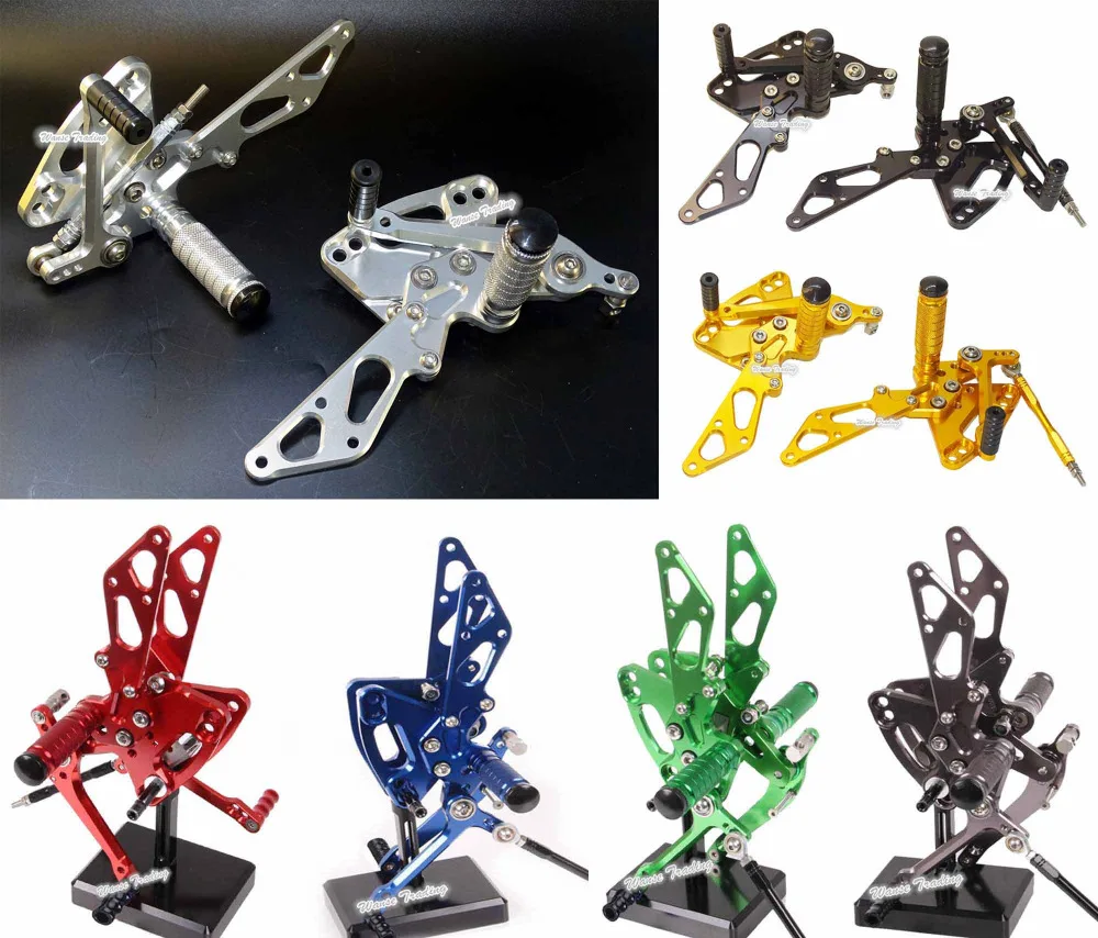 

waase CNC Aluminium Adjustable Rider Rear Sets Rearset Footrest Foot Rest Pegs For KAWASAKI Z1000 2011 2012 2013 2014 2015 2016