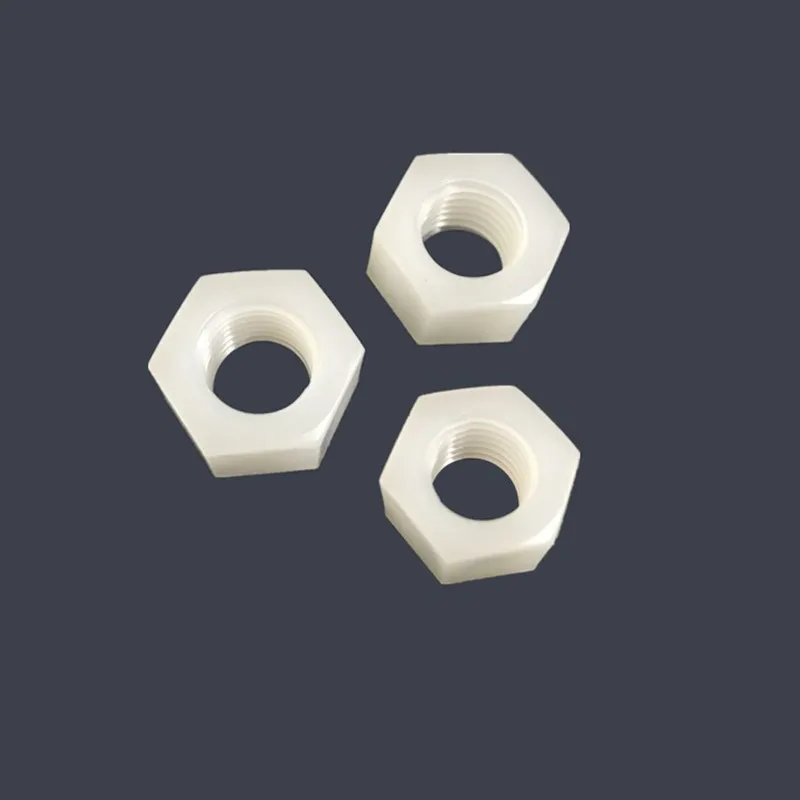 

5PCS M3 M4 M5 M6 M8 M10 M12 M14 M16 M18 M20 PVDF PolyVinylidene Hexagon Nuts Preservative Strong Acid and Alkali Resistance