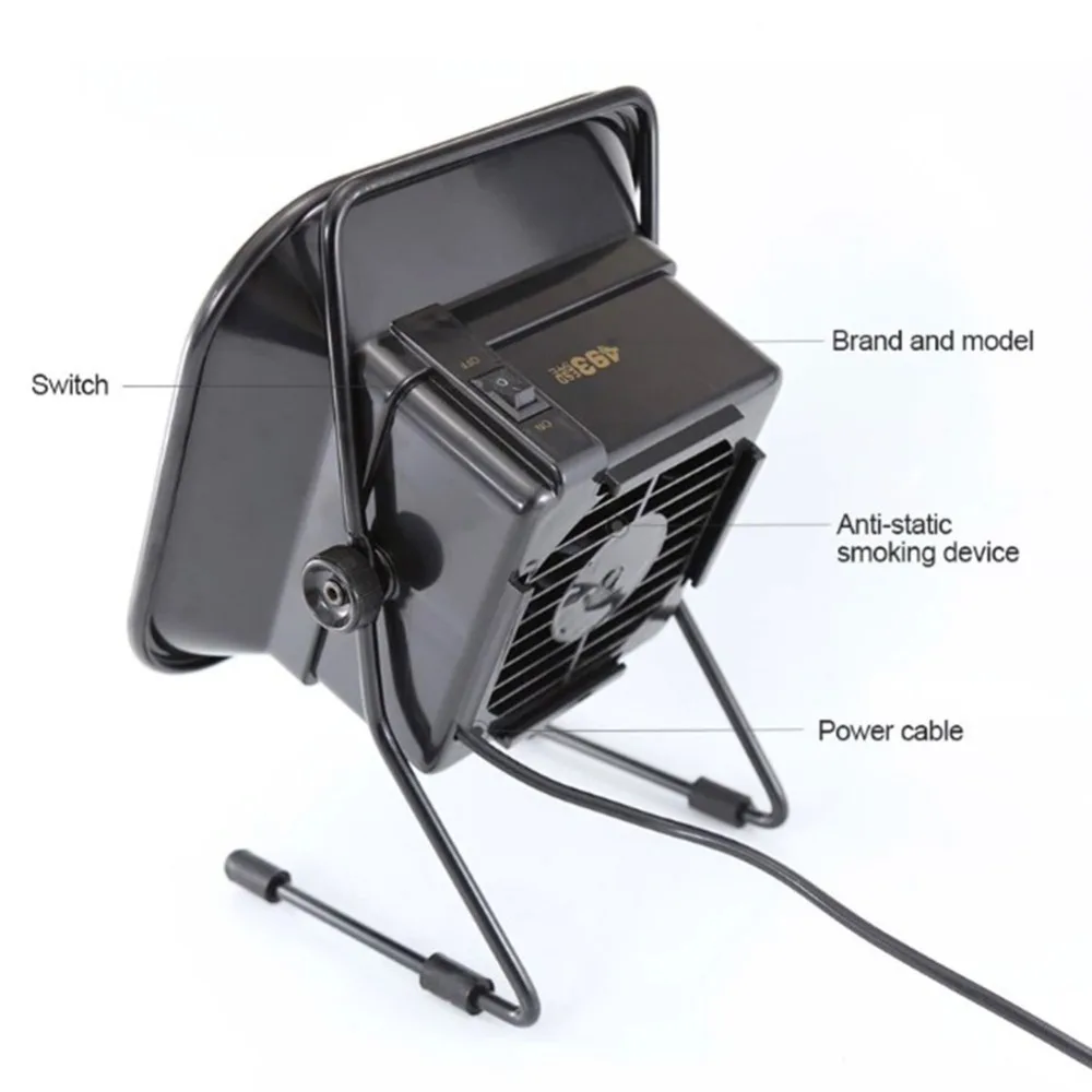 Портативный паяльный Дымопоглотитель ESD экстрактор для паяльника работает с