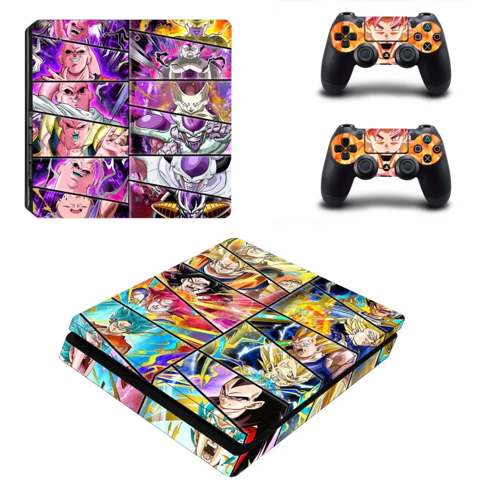 Наклейка Dragon Ball Z Super Son Goku PS4 Slim Виниловая наклейка для консоли Playstation 4 и 2