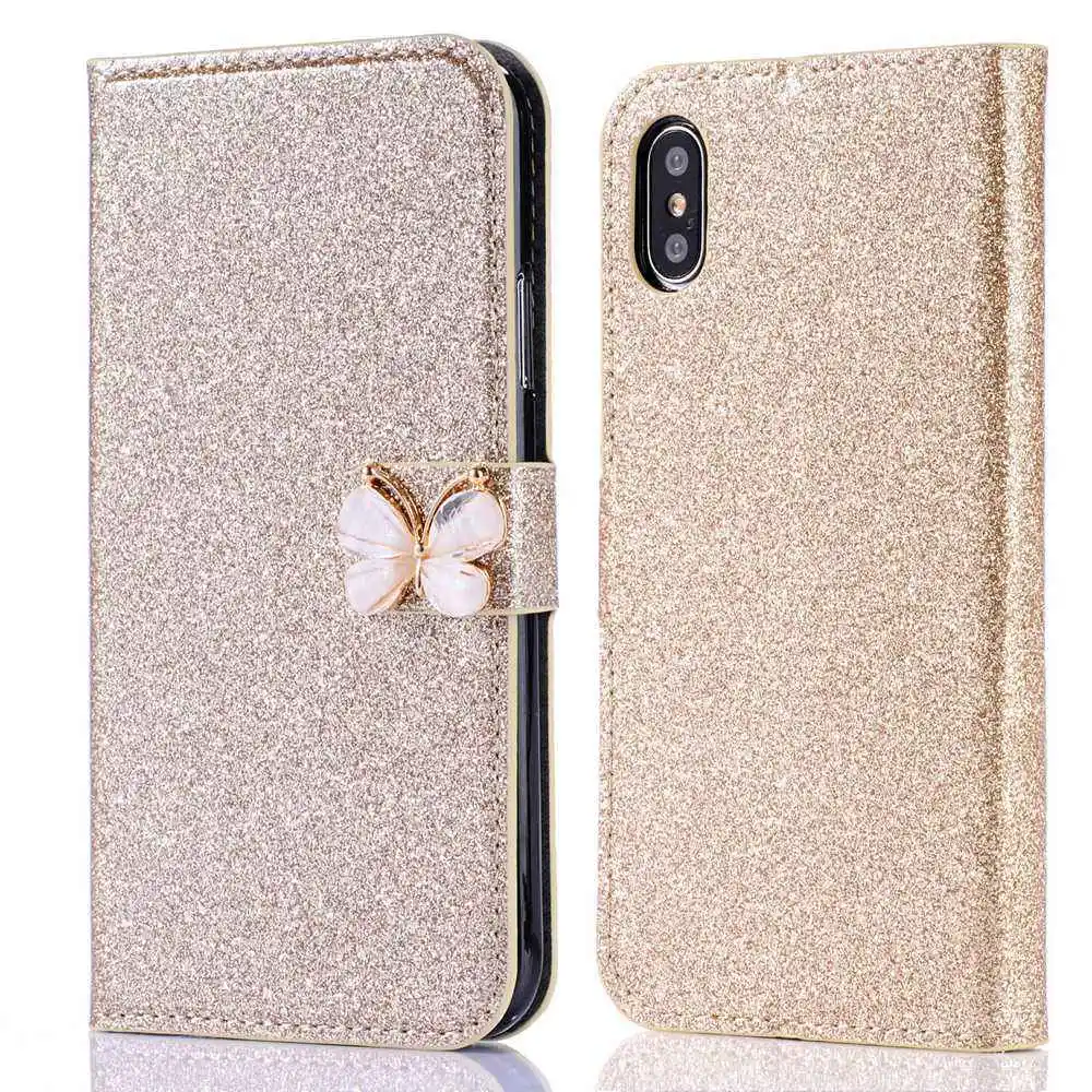

Phone Case For iPhone 7 Plus X XS XR XS Max 8 Plus Luxury Leather Case For iPhone 6plus 6splus 5S Phone Holder PU Flip Cover