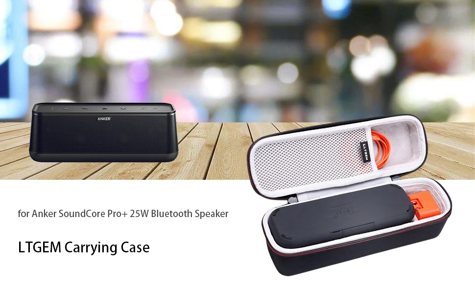 LTGEM EVA Жесткий Чехол для Anker SoundCore Pro+ 25 Вт Bluetooth динамик-Дорожная Защитная сумка для хранения