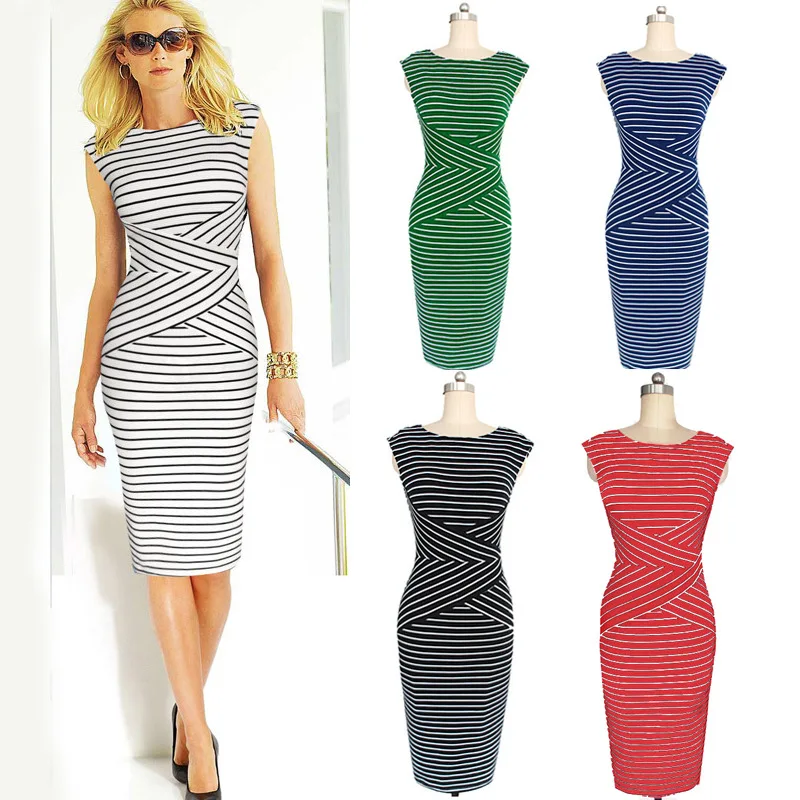 2016 Горячие Продажа Длинные Женщины Карандаш Платье Летнее Vestidos Дамы Офис Бальные