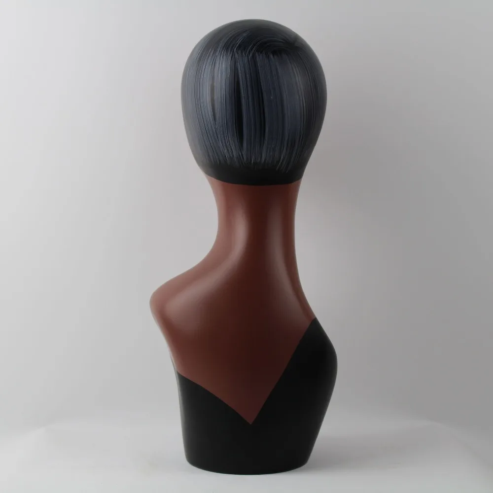 Женский манекен из стекловолокна с черной тканью темной кожи для демонстрации и