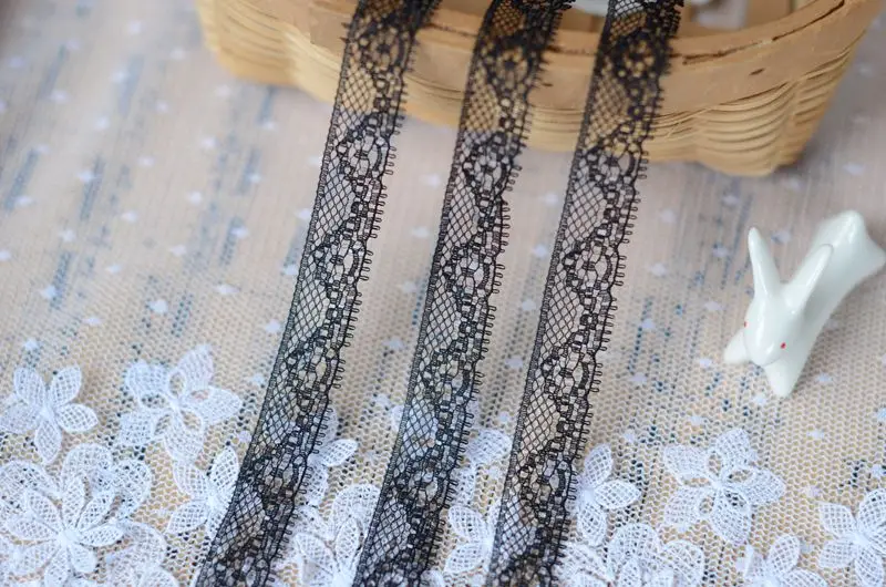 1/метр черное Шелковое кружево маленькое ширина 1 2 см|lace purchase|lace cross-stitchlace sweater |