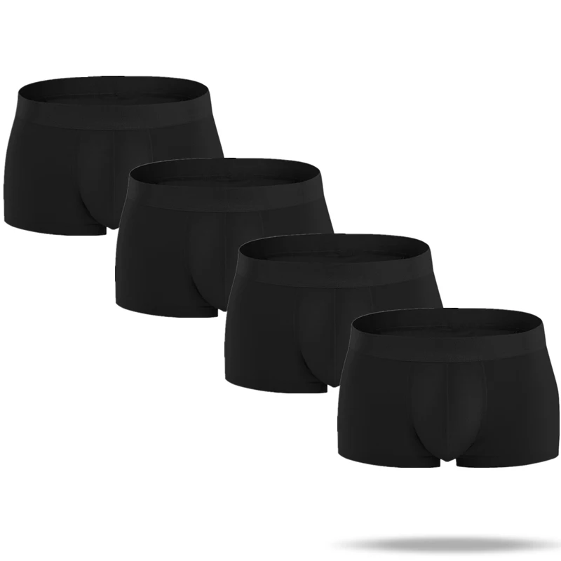 Боксеры мужские 4 шт./лот нижнее белье хлопковые трусы-шорты трусы-джоки с