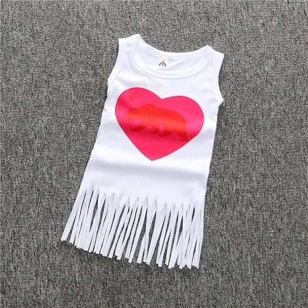 INS/2017 дизайнерское платье для девочек без рукавов с кисточками - купить по