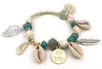 new euro jewelry wholesale charm pendants bracelet shell bangles for women vintage bracelet