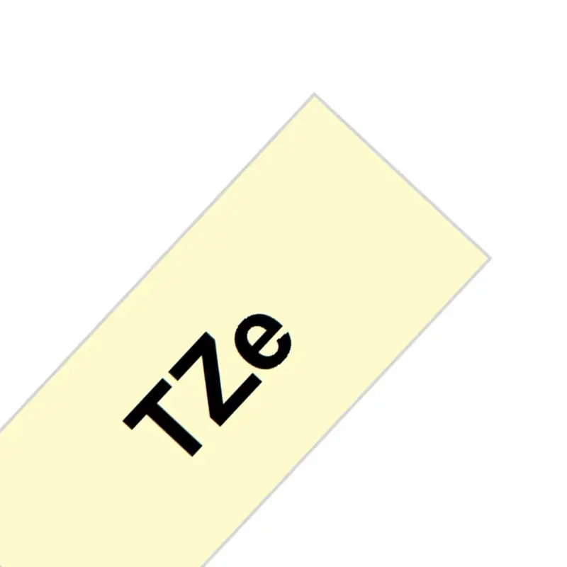 Unistar tze231 лента 12 мм совместима с Brother P-touch TZe 231 335, черная на белом, многоцветная этикетка TZ TZe-231 TZe-FX231 - Цвет: BK on Lemon Yellow