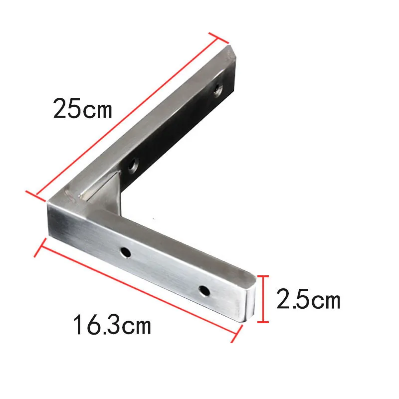 

2PCS Table Metal Triangle Wall Mounting Shelf Bracket, 250mm x 163mm Length