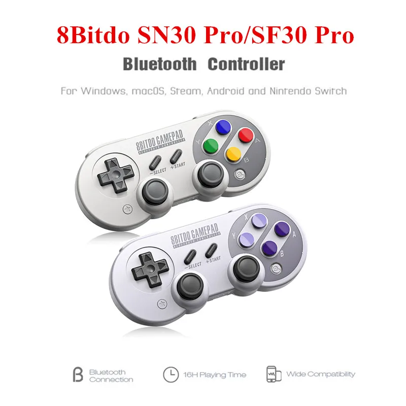 8 битдо SF30 Pro/SN30 Pro геймпад беспроводной Bluetooth контроллер для Nintendo Switch Window MacOS Android