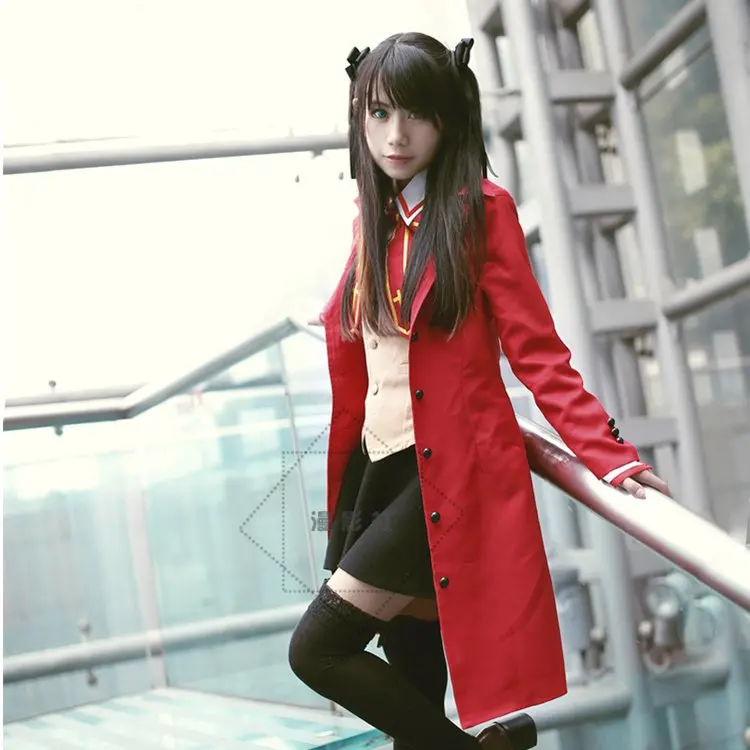Костюм для косплея из игры FGO Fate Stay Night Tohsaka Rin костюм школьная форма |