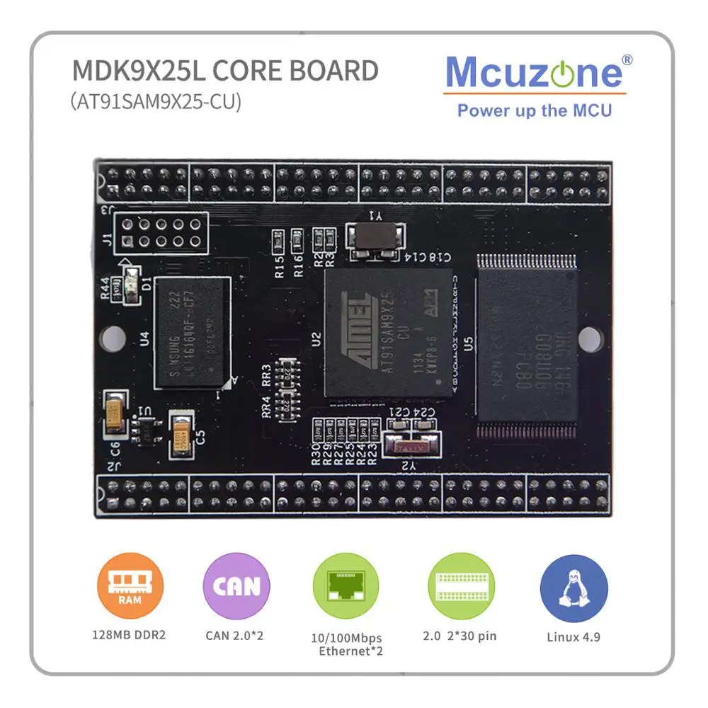 MDK9X25L-EK комплект разработки AT91SAM9X25 400 МГц ЦП DDR2 256 м Ethernet USB HishSpeed TF 6UART TWI ARM9 JTAG SAM9X25 9x25