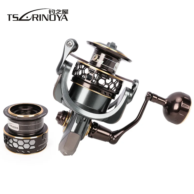 TSURINOYA JAGUAR5000 Spinning Reel 9+1BB 5.2:1 7kg Drag Double Spool Jigging Boat Saltwater Lure Far Distance Throwing | Спорт и