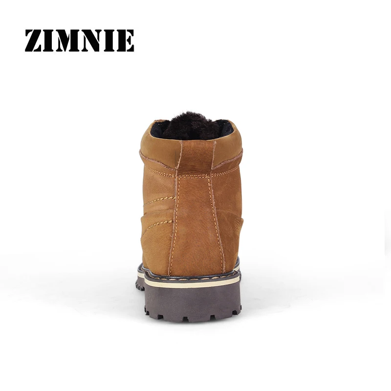 ZIMNIE/осенне-зимние мужские ботинки в винтажном стиле, большие размеры 37-50 мужская обувь повседневные модные теплые ботинки martin на шнуровке Hombre