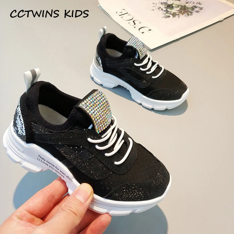 CCTWINS/детская обувь; коллекция года; летняя модная обувь для девочек; громоздкие кроссовки для мальчиков; стразы без шнуровки; уличные спортивные кроссовки для бега; FS2859