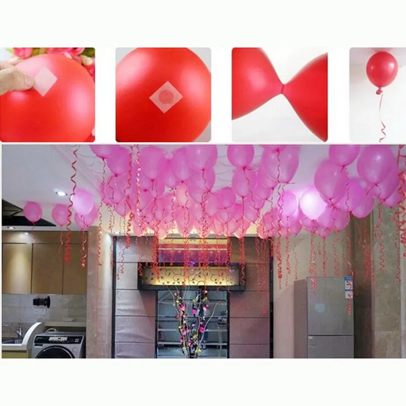 2 рулона съемного воздушного шара прикрепить шары в клеевой горошек к потолку или