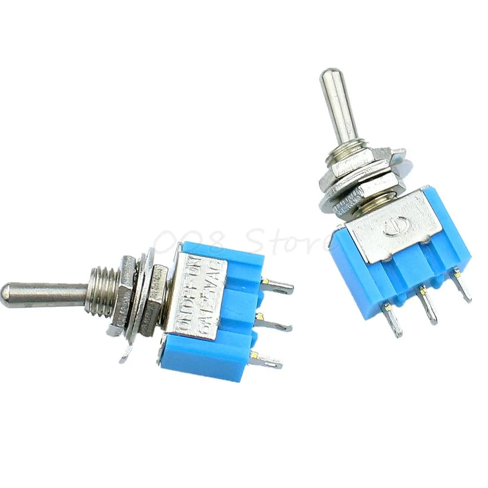 5 шт./лот мини MTS-103 3-контактный SPDT ВКЛ-ВЫКЛ-на 6A 125VAC миниатюрные тумблеры
