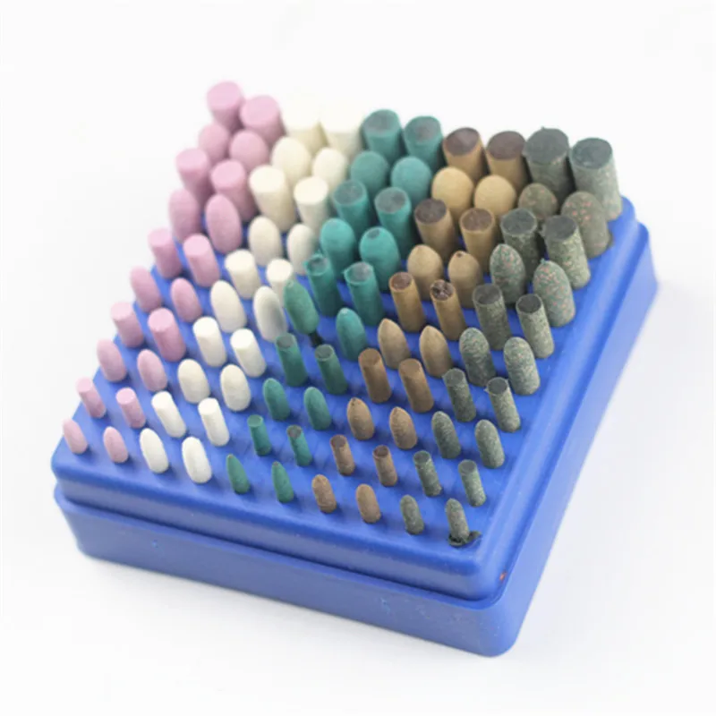 100pcs Mixed Polishing Head Wool Rubber Cowhide Buffing Wheel Accessories | Инструменты