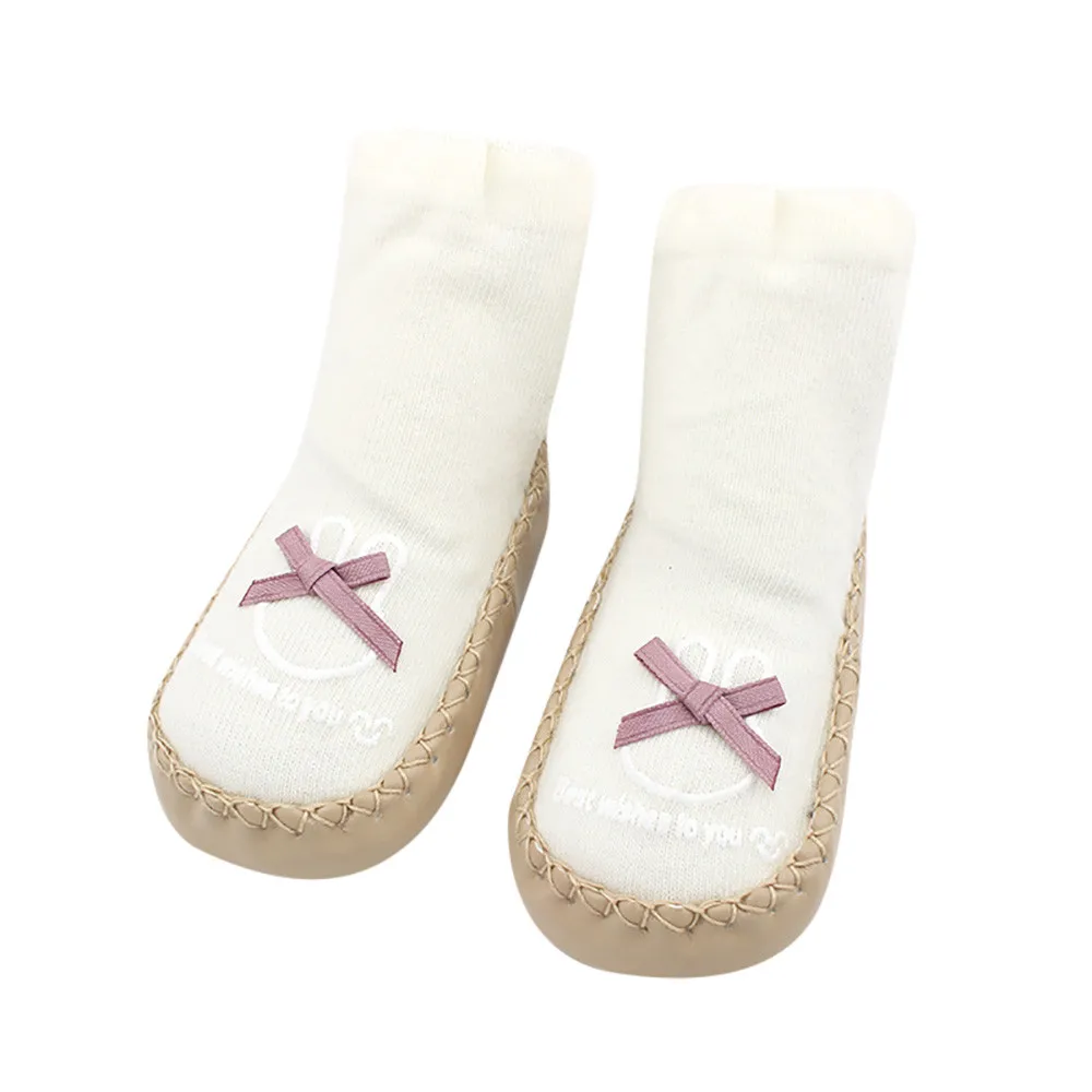 2019 зимние детские носки для новорожденных Нескользящие Детские ступенчатые